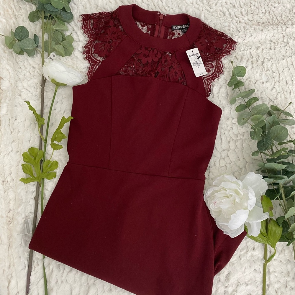 EXPRESS Lace Mini Sheath Dress